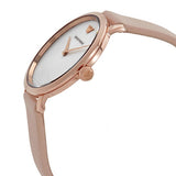Emporio Armani Women’s Quartz Pink Leather Strap Silver Dial 32mm Watch AR11160