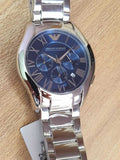 Emporio Armani Men’s Analogue Quartz Stainless Steel Blue Dial 45mm Watch AR11082