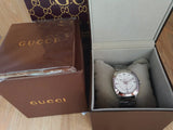 Gucci Men’s Swiss Made Quartz Stainless Steel Silver 41mm Watch YA142308