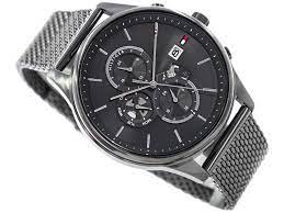 Tommy Hilfiger Men\'s Quartz Grey Stainless Steel Grey Dial 44mm Watch | Quarzuhren