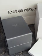 Emporio Armani Men’s Quartz Leather Strap Blue Dial 41mm Watch AR1736