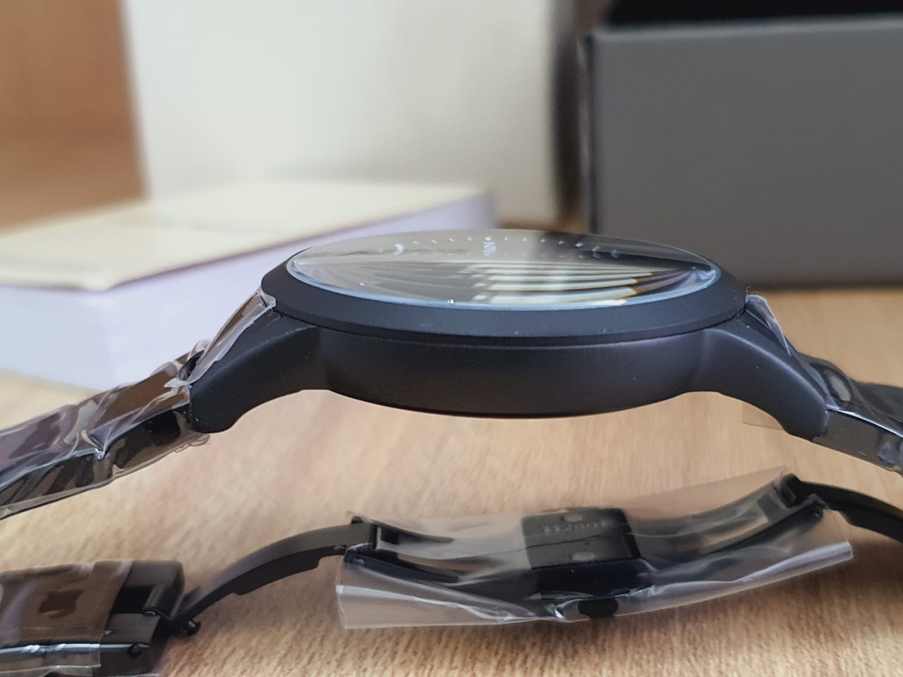 Emporio Armani Men’s Chronograph Quartz Analog Stainless Steel Black Dial 43mm Watch AR11275