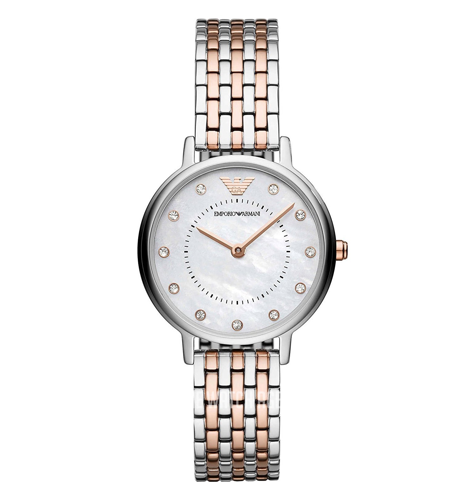 Emporio Armani Women’s Quartz Stainless Steel Mother of Pearl Dial 28mm Watch AR11094