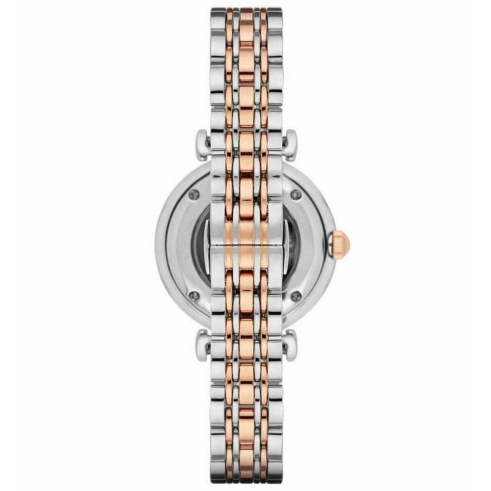 Emporio Armani Women’s Automatic (Meccanico) Stainless Steel Silver Dial 32mm Watch AR1992