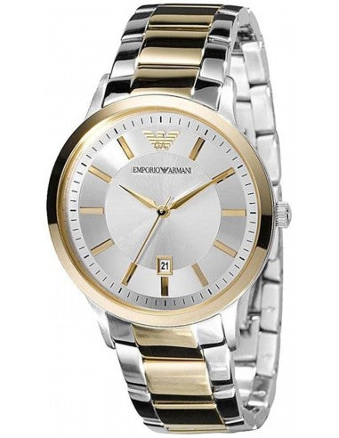 Emporio Armani Men’s Stainless Steel Silver Dial 43mm Watch AR2449 Hover Image