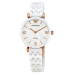 EMPORIO ARMANI Ceramica Mother of Pearl Ladies Watch AR1486