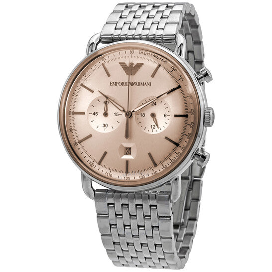 EMPORIO ARMANI Chronograph Quartz Beige Dial Men's Watch AR11239