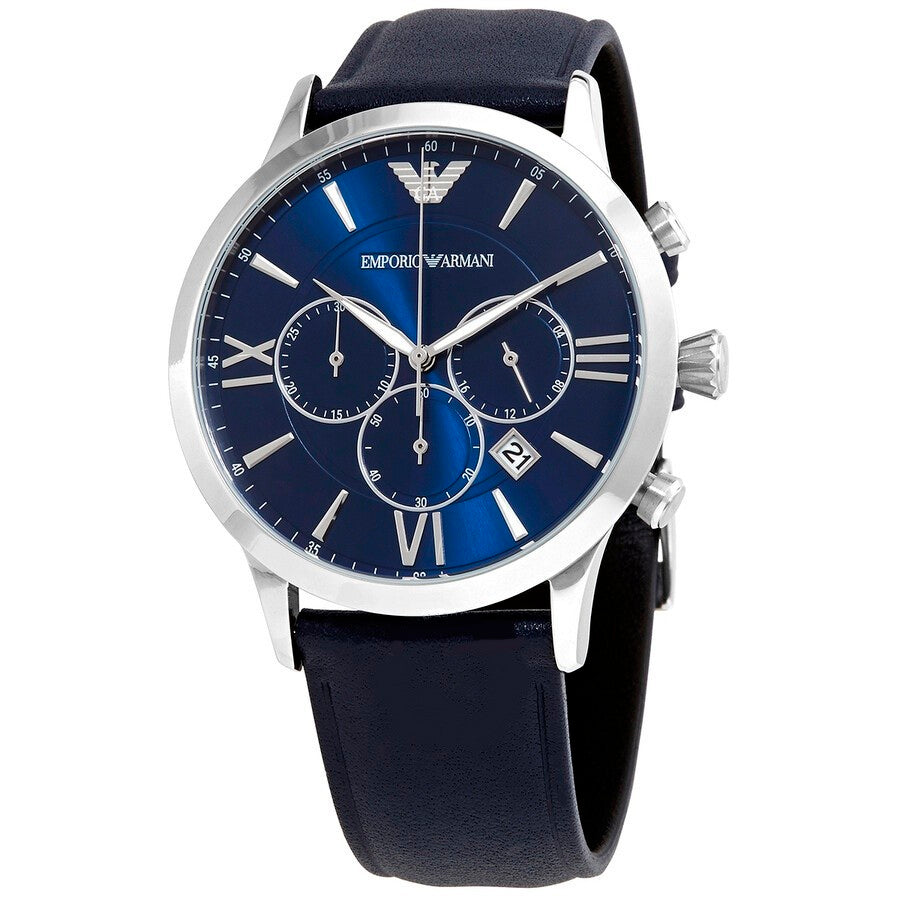 Emporio Armani Men’s Quartz Chronograph Blue Dial 43mm Watch AR11226