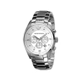 Emporio Armani Men’s Stainless Steel Silver Dial 40mm Watch AR5869