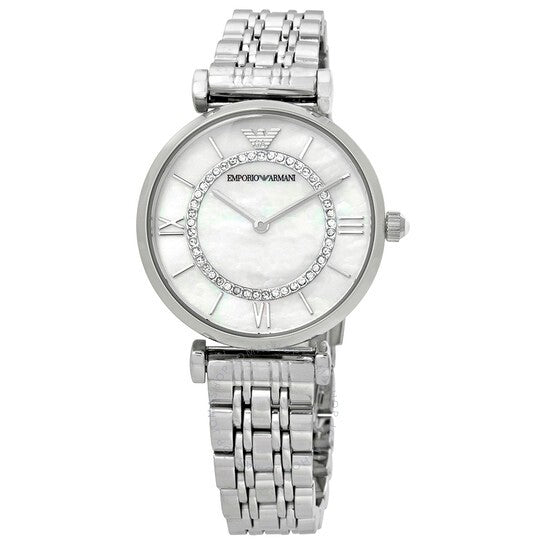Emporio Armani Women’s Quartz Stainless Steel Mother of pearl Dial 32mm Watch AR1908