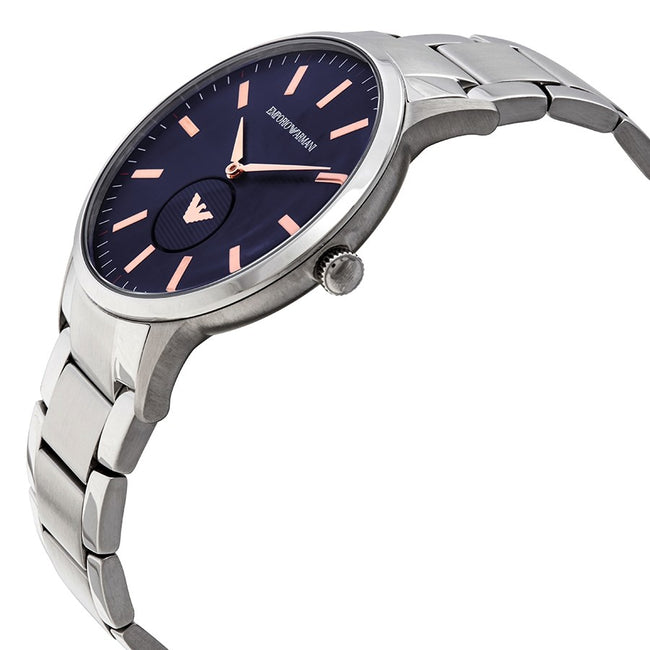 Emporio Armani Men’s Quartz Stainless Steel Blue Dial 43mm Watch AR11137 Main Image