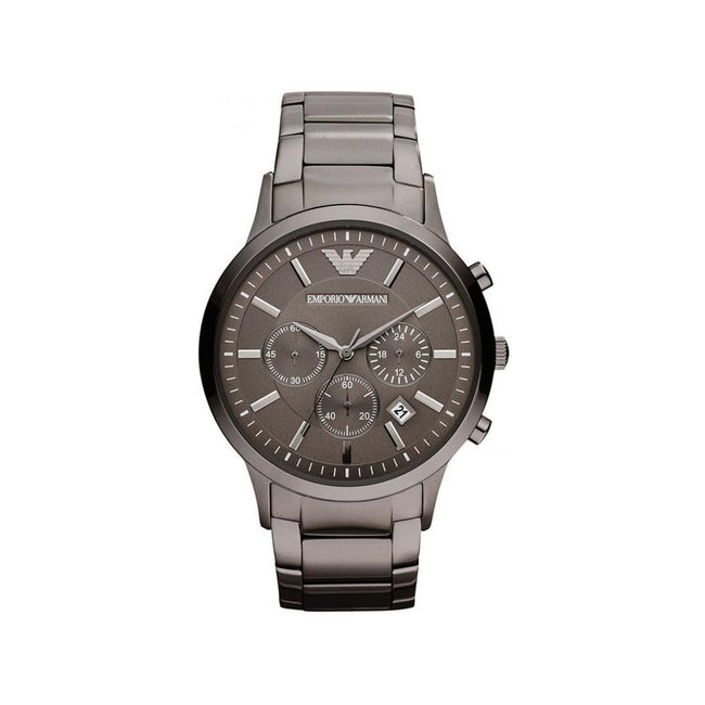 Emporio Armani Men’s Quartz Stainless Steel Grey Dial 43mm Watch AR2454 Hover Image