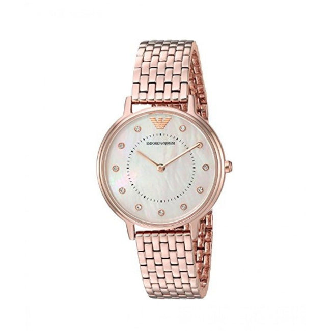 Emporio Armani Women’s Analog Stainless Steel Mother of Pearl Dial 32mm Watch AR11006 Main Image