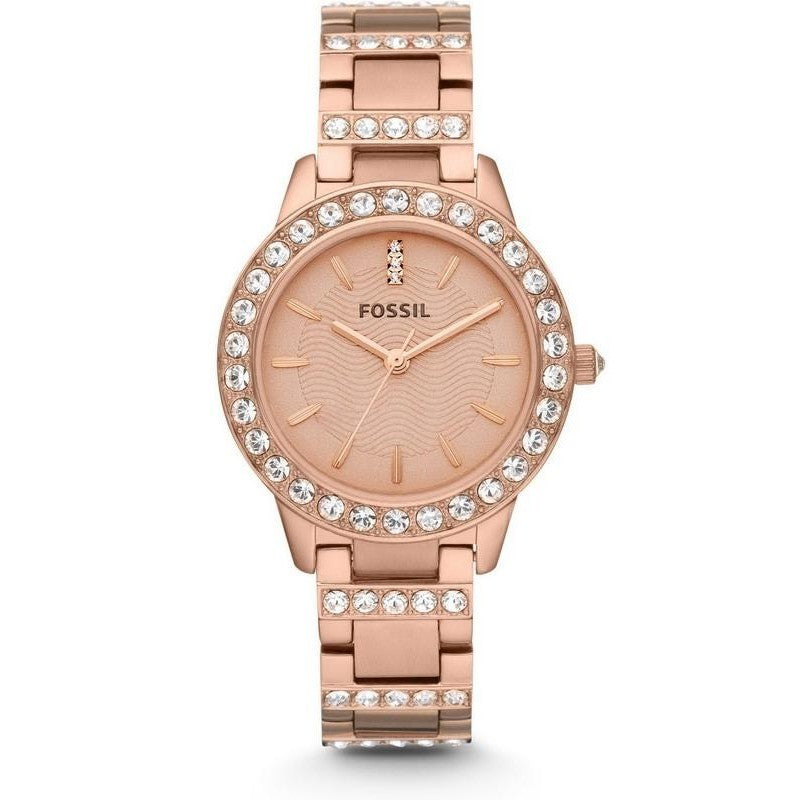 Fossil Women’s Quartz Stainless Steel Rose Gold Dial 34mm Watch ES3020
