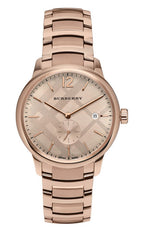 Burberry The Classic Rose gold Stainless Steel Rose Gold Dial Quartz Watch for Gents - BU10013