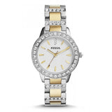 Fossil Women’s Quartz Stainless Steel White Dial 34mm Watch ES2409