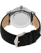 Fossil Men’s Quartz Leather Strap Black Dial 44mm Watch FS5398