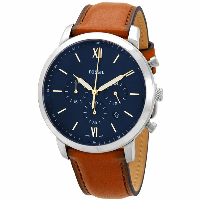 Fossil Neutra Chronograph Brown Leather Watch FS5453 Hover Image