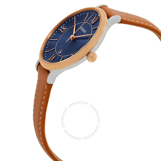 FOSSIL Jacqueline Blue Dial Ladies Leather Watch ES4274 Main Image
