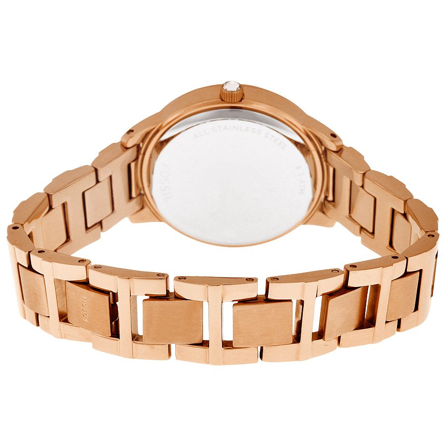 Fossil Women’s Quartz Stainless Steel Rose Gold Dial 34mm Watch ES3020 (Without Tag)