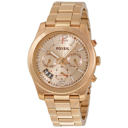 Fossil Women’s Quartz Stainless Steel Rose Gold Dial 40mm Watch ES3885 Hover Image
