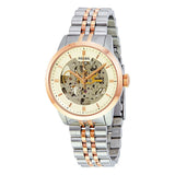 Fossil Men’s Automatic Stainless Steel Beige Dial 40mm Watch ME3075