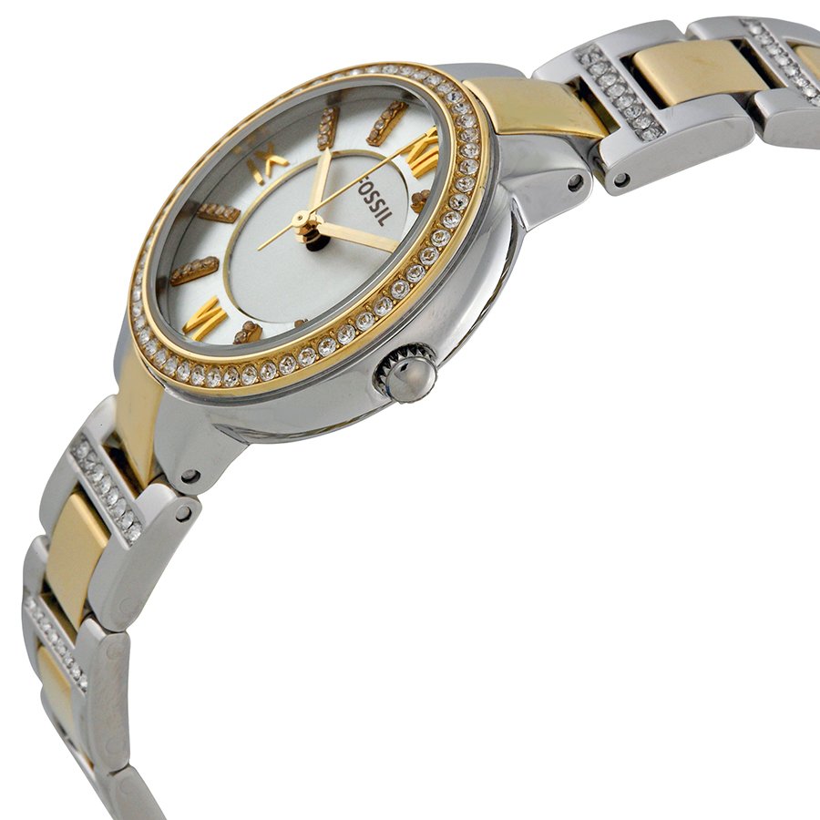 Fossil Women’s Quartz Stainless Steel Silver Dial 34mm Watch ES3503