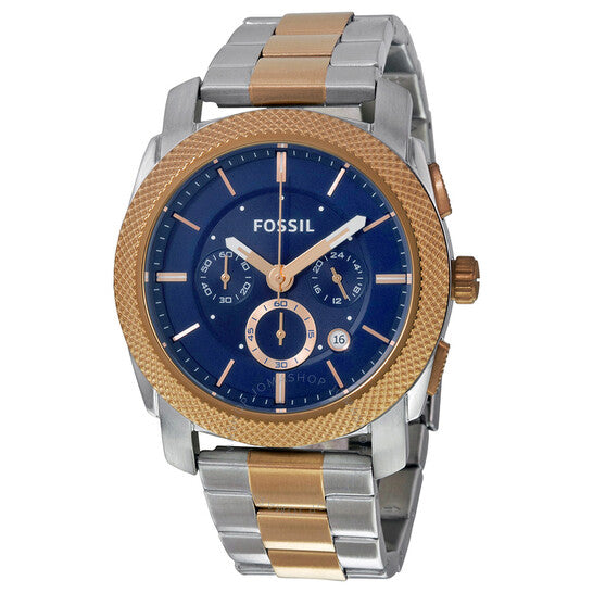 Fossil Men’s Quartz Stainless Steel Blue Dial 36mm Watch FS5037 Hover Image