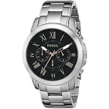 Fossil Men’s Chronograph Stainless Steel Black Dial 44mm Watch FS4994