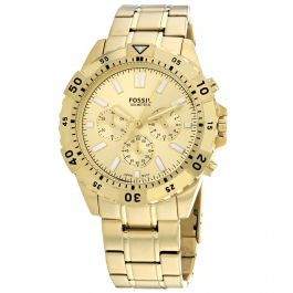 FOSSIL Garrett Chronograph Quartz Gold Dial Men's Watch FS5772