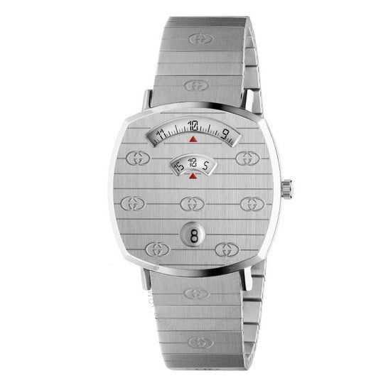 Gucci Women’s Swiss Made Quartz Stainless Steel White Dial 35mm Watch YA157401 Hover Image
