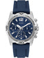 Guess Men’s Quartz Silicone Strap Blue Dial 45mm Watch GW0211G1
