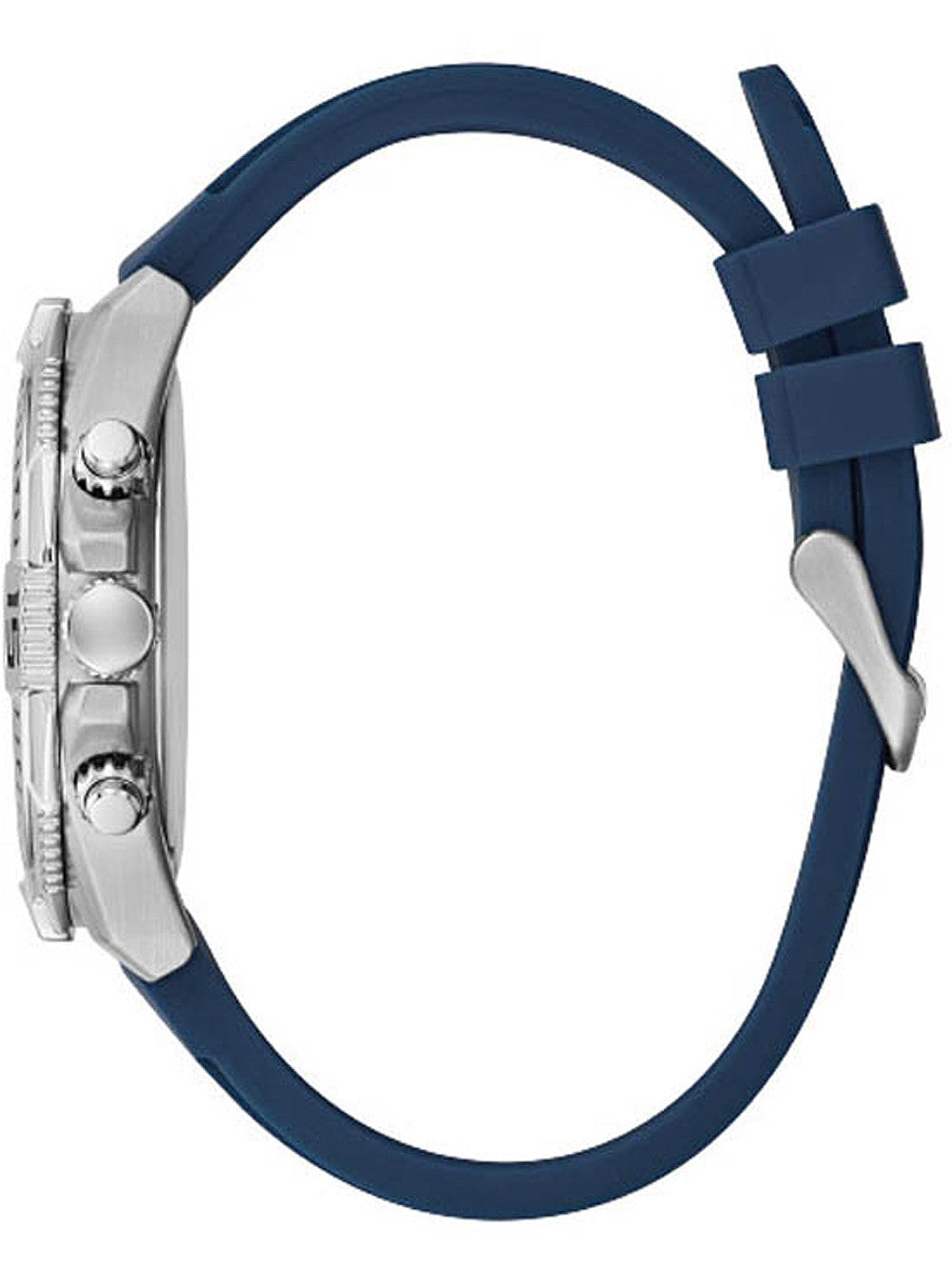 Guess Men’s Quartz Silicone Strap Blue Dial 45mm Watch GW0211G1