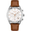 Hugo Boss Men’s Quartz Leather Strap White Dial 44mm Watch 1513879