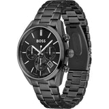 Hugo Boss Men’s Chronograph Quartz Stainless Steel Black Dial 44mm Watch 1513960