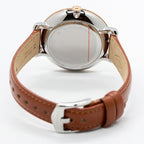 Fossil Women's Jacqueline Watch in Rose Goldtone with Light Brown Leather Strap