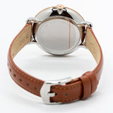 Fossil Women's Jacqueline Watch in Rose Goldtone with Light Brown Leather Strap