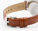 Fossil Women's Jacqueline Watch in Rose Goldtone with Light Brown Leather Strap