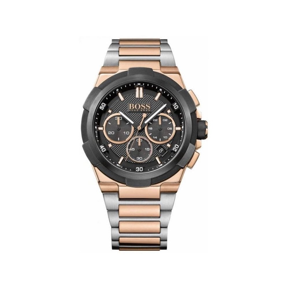 Hugo Boss Men’s Stainless Steel Black Dial 46mm Watch 1513358