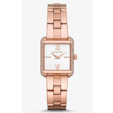 Michael Kors Women’s Quartz Rose Gold Stainless Steel White Dial 30mm Watch MK3950