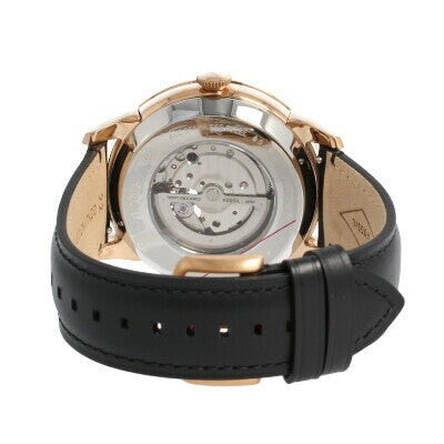 Fossil Men’s Automatic Leather Strap Black Dial 44mm Watch ME3170