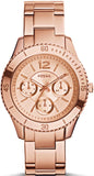 FOSSIL Women's Rose Gold Stella Multi-Function Watch ES3815