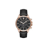 Michael Kors Men’s Chronograph Quartz Leather Strap Black Dial 45mm Watch MK8535