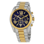 Michael Kors Women’s Chronograph Quartz Stainless Steel Blue Dial 43mm Watch MK5976