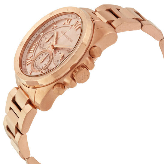 Michael Kors Women’s Quartz Chronograph Stainless Steel Rose Gold Dial 40mm Watch MK6367 Main Image