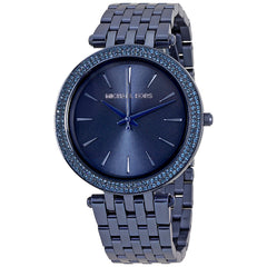 MICHAEL KORSD Darci Blue Sunray Dial Ladies Watch MK3417 Pre OwnedWatches