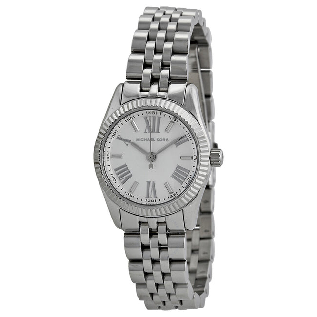 Michael Kors Women’s Quartz Stainless Steel White Dial 26mm Watch MK3228 Hover Image