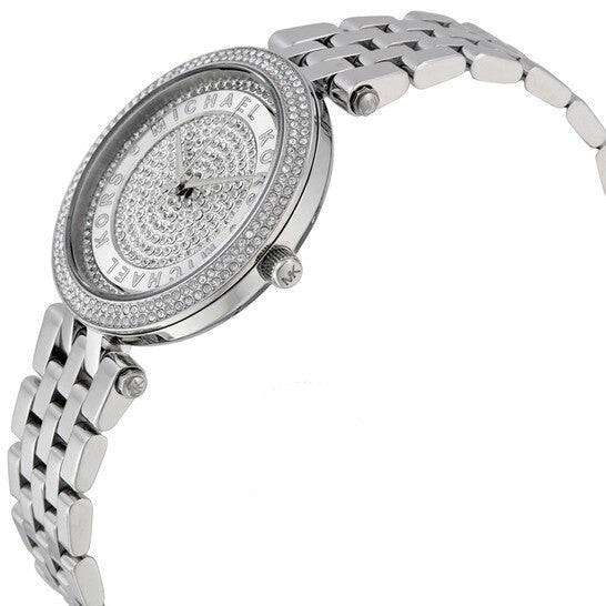 Michael Kors Women’s Quartz Stainless Steel Silver Dial 33mm Watch MK3476 Main Image