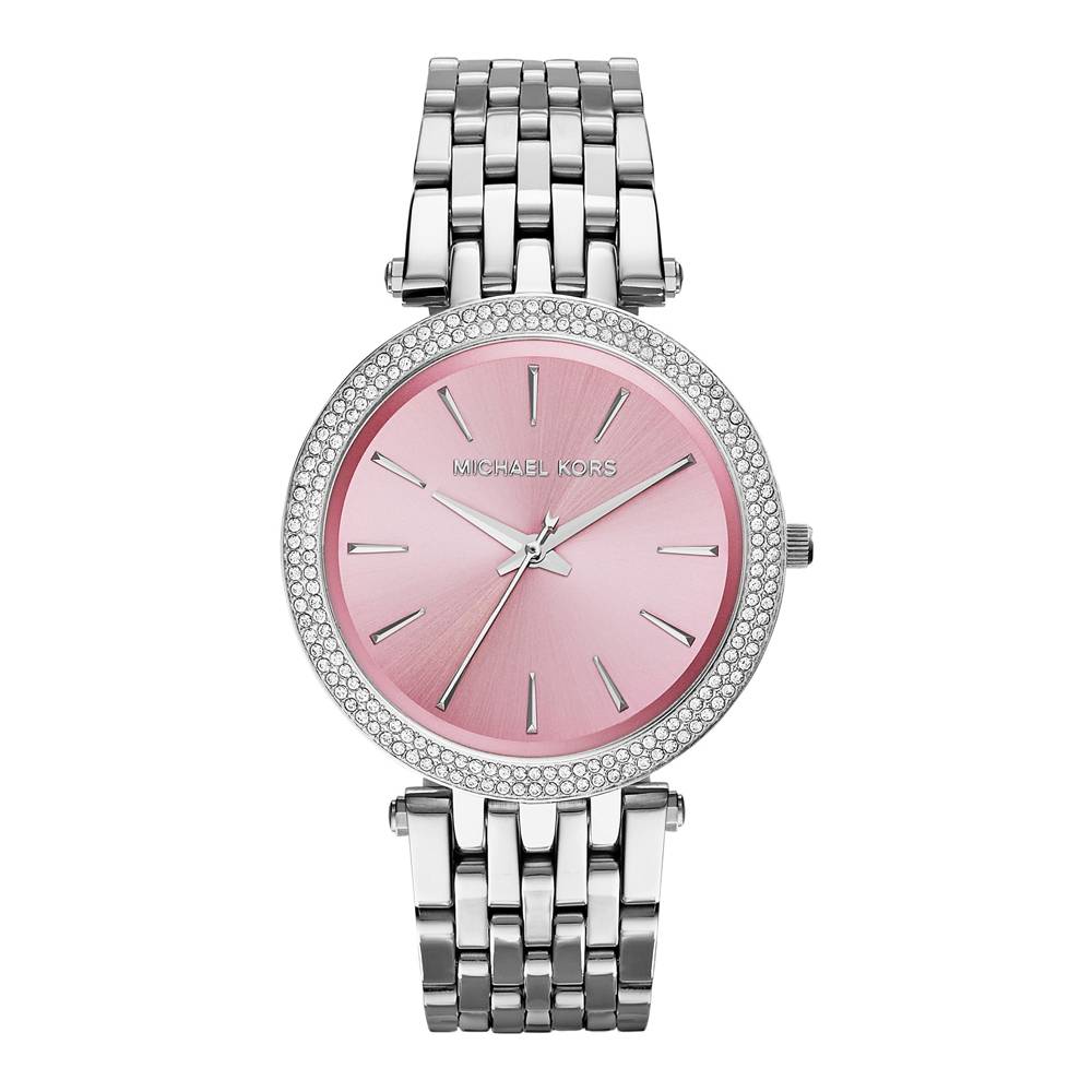 Michael Kors Women’s Quartz Stainless Steel Pink Dial 39mm Watch MK3352