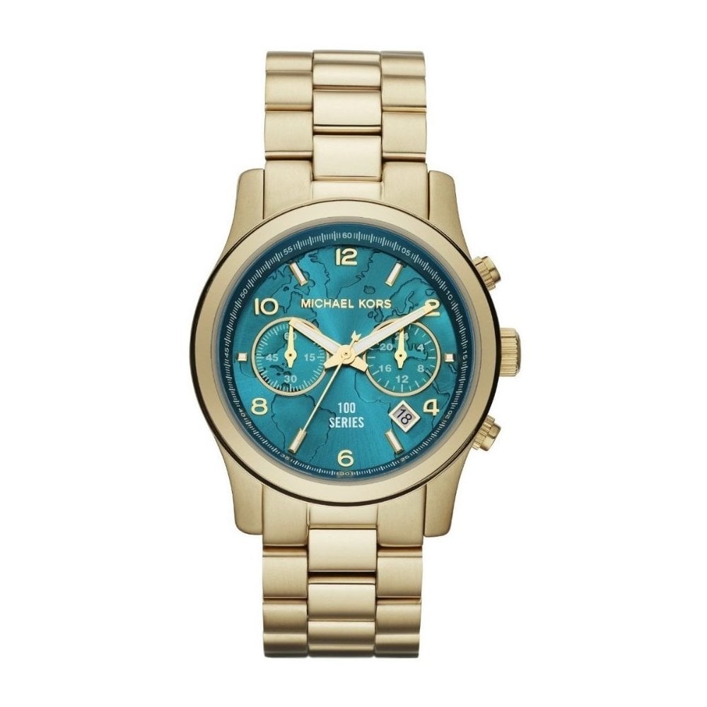 Michael Kors Women’s Quartz Stainless Steel Blue Dial 39mm Watch MK5815